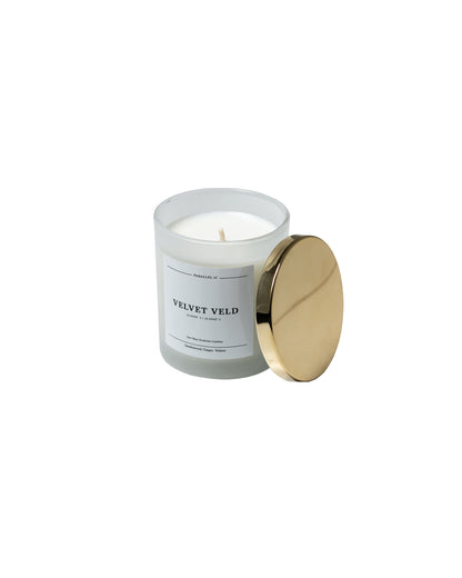 Velvet Veld Mini Luxury Candle – Soy Wax,  Sandelwood, Ginger, Vetiver