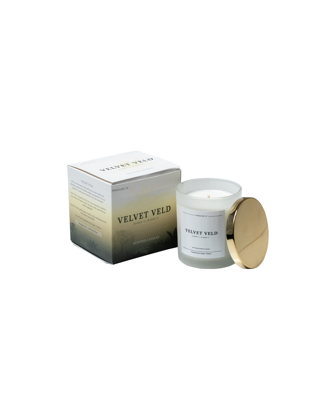 Velvet Veld Mini Luxury Candle – Soy Wax,  Sandelwood, Ginger, Vetiver