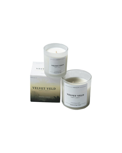 Velvet Veld Voyage Candle Duo - Soy Wax,  Sandelwood, Ginger, Vetiver