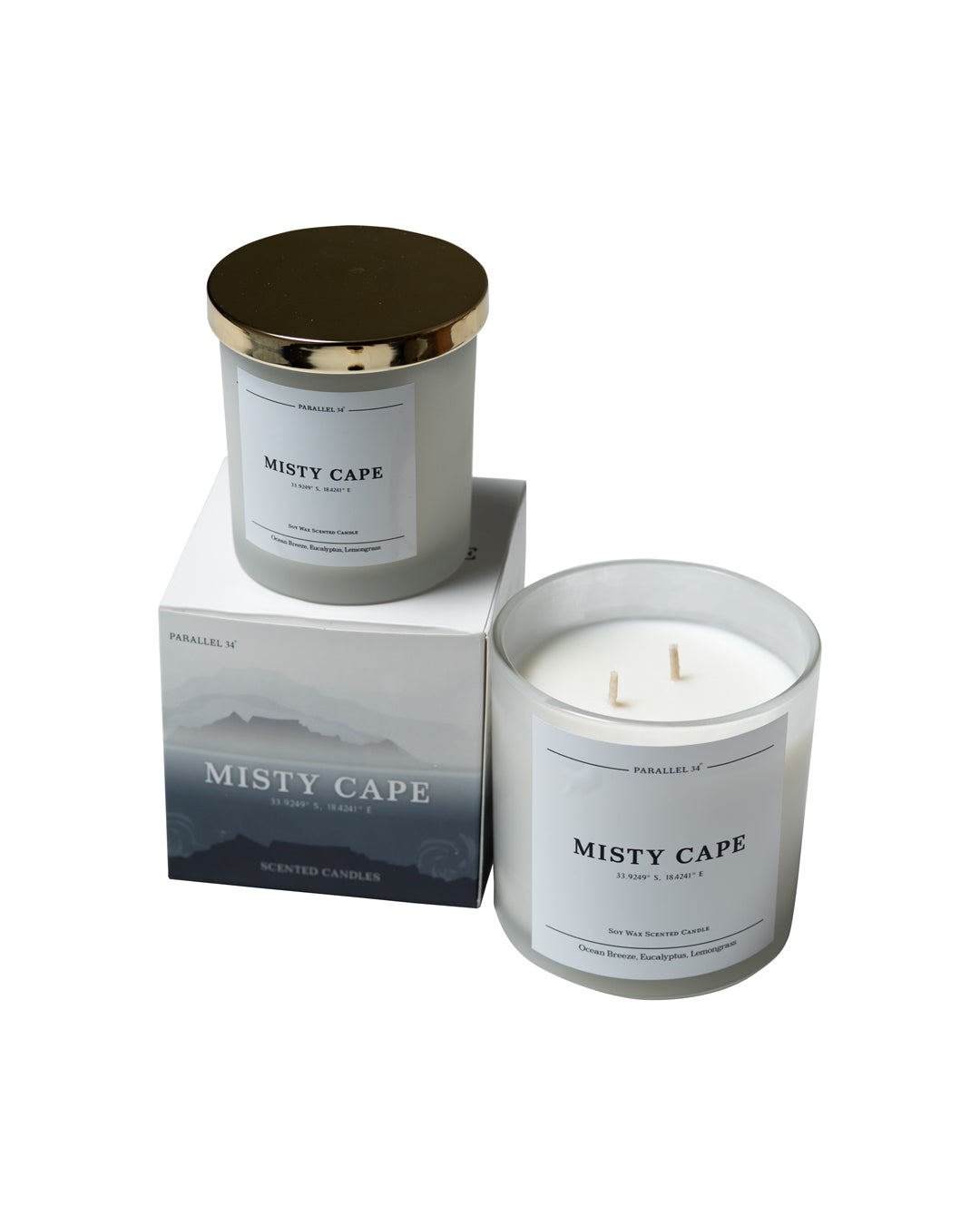 Misty Cape Voyage Candle Duo - Ocean Breeze, Eucalyptus & Lemongrass