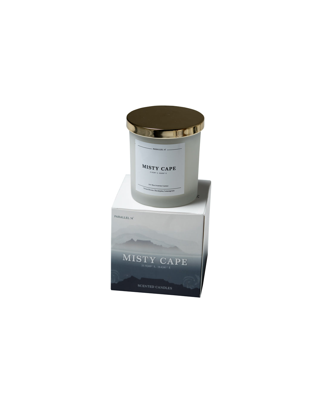 Misty Cape Voyage Mini Luxury Candle -  Ocean Breeze, Eucalyptus & Lemongrass